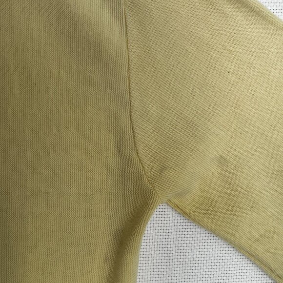 Vintage Classics Mens light Yellow Golf Cardigan Pebble Beach USA Made (READ) - Picture 8 of 13